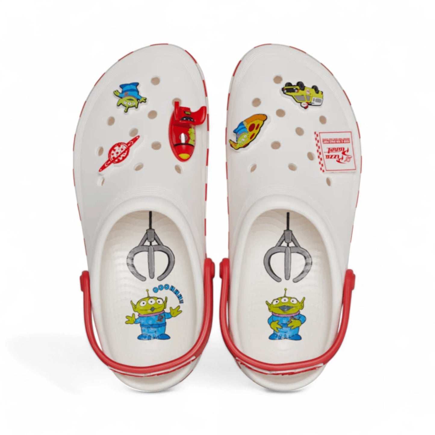 Classic Toy Story Planet Off-Court White Slippers