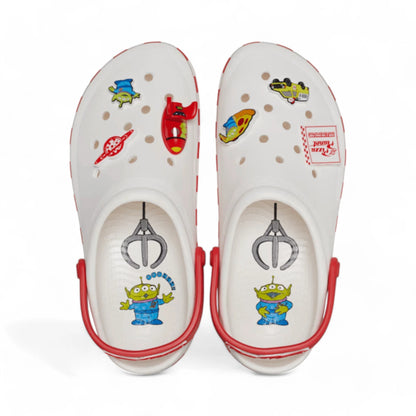 Classic Toy Story Planet Off-Court White Slippers